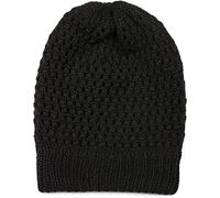 styleBREAKER Gorro Beanie de Punto con Motivo de Agujeros, Slouch, Beanie Largo de Invierno, Gorro de Punto, Unisex 04024139, Color:Negro