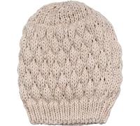 styleBREAKER Gorro de Punto para Mujer con diseño de Burbujas, Invierno Liso, Gorro de Punto con diseño de Frambuesa 04024193, Color:Beige