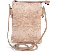styleBREAKER Mini Bag Borsa a tracolla da Donna in Finta Pelle di serpente, Borsa a Spalla, a Mano, Borsa 02012305, Colore:Rosa Antico Vecchio