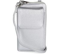 styleBREAKER Mini Bolso Bandolera Mujer,Plata