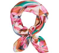 styleBREAKER Pañuelo de Mujer con Estampado Floral, Cuadrado Multicolor con Flores, para la Cabeza 01016235