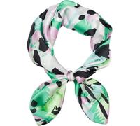 styleBREAKER pañuelo de mujer con estampado tropical de leopardo, pañuelo cuadrado, pañuelo multicolor, pañuelo para la cabeza 01016232, color:Verde-Rosa