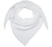 styleBREAKER Pañuelo triangular de muselina para mujer,Blanco