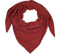 styleBREAKER pañuelo triangular de muselina para mujer hecho de algodón | pañuelo de cuello liso, suave y ligero | pañuelo con estilo para todo el año - Hecho en Italia, 196 x 84 cm, Vino tinto