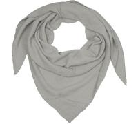 styleBREAKER pañuelo triangular de muselina para mujer hecho de algodón | pañuelo de cuello liso, suave y ligero | pañuelo con estilo para todo el año - Hecho en Italia, 196 x 84 cm, Gris
