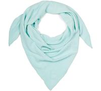 styleBREAKER pañuelo triangular de muselina para mujer hecho de algodón | pañuelo de cuello liso, suave y ligero | pañuelo con estilo para todo el año - Hecho en Italia, 196 x 84 cm, Menta