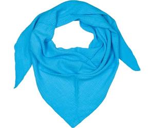 styleBREAKER pañuelo triangular de muselina para mujer hecho de algodón | pañuelo de cuello liso, suave y ligero | pañuelo con estilo para todo el año - Hecho en Italia, 196 x 84 cm, Turquesa