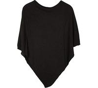styleBREAKER Poncho asimétrico de punto fino para mujer,Negro