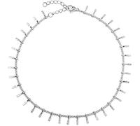 styleBREAKER Tobillera para Damas con Colgantes finamente Decorados, Cadena de eslabones, Broche de Langosta, Cadena, Joyas 05080011, Color:Plata