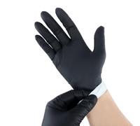 StyleCraft Studio Professional - Guantes de nitrilo sin látex ni polvo, 5.5 mil de grosor, resistentes, agarre texturizado, 100 unidades (grande)