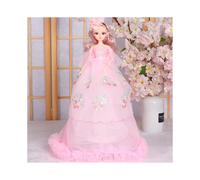 (StyleD) Muñeca Barbie Deluxe Set de regalo 50cm TPR Gasa Muñeca de boda Princesa Niñas Para Juguete