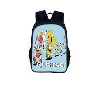 (StyleF)Mochila infantil Cuphead dibujos animados con amplio diseño para tiempo de juego escolar y