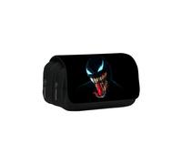 (StyleG)Organizador de lápices dobles capas temático Venom con compartimentos múltiples