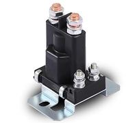 Stylemafia Relé de 80 amperios de 12 V, relé de solenoide de servicio continuo, interruptor de desconexión de batería y relé blanco Rodgers Relé de arranque de alta corriente de 4 pines SPST