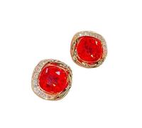 Styles Needle Zircon Crystal Button Circle Pearl Earring Accessories Fine Jewelr High-End Earrings