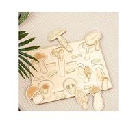 (StyleT)Rompecabezas de piezas de cuerpo de madera para niños juguete reconocimiento anatomía desarrollo cerebral