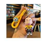 (StyleU) Lindo llavero de Goku Dragon Ball de silicona suave para bolso de teléfono, divertido recuerdo de fiesta
