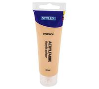 Stylex 28761 - Pintura acrílica a base de agua, tubo de 83 ml de melocotón pastel, mate, alta opacidad, resistente a la luz, de secado rápido y resistente al agua