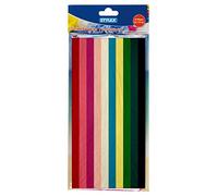 Stylex 46453 - Papel de seda, 50 x 70 cm, 20 hojas, 10 colores diferentes, no resistente al agua, desteñido, ideal para manualidades, decorar y empaquetar, multicolor