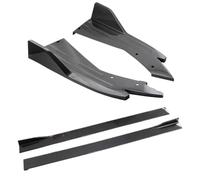 Styling Falda Lateral 8 Extensiones De Faldón Lateral para Coche, 2 M + 480 Mm, Divisor Trasero De Fibra De Carbono, Parachoques para Lexus Is200 Is350 Is250 Is400 Faldones Laterales Protector(Carbin