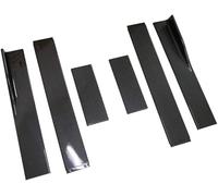 Styling Falda Lateral Faldón Lateral Universal 78,8 Pulgadas Para Ford Para Mustang GT Shelby 2016-2022 Extensión Faldón Divisor Alerón Kit Carrocería Accesorios Para Coche Faldones laterales Protecto