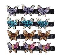 Stylish Braid Hair Clips, Hair Accessories for Birthday, Fashion Holiday Hairpins, No-Slip Hair Clips for Styling, Crystal Headwear for Hair, Holiday Hair Styling Accessories, Fashion Duckbill Hairp