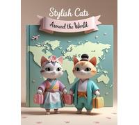 " Stylish cats around the world": A colorful journey through fashion, culture, and paws - Book 2 in the Stylish Cats to Color series
