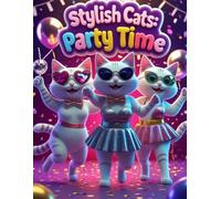 Stylish Cats: Party Time - Retro Fashion Coloring Book for Kids, Teens & Adults (Book 4 in the Stylish Cats Series): Fun Party Outfits from the 1920s ... Style, and Decade-Themed Scenes to Color