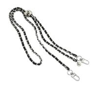 Stylish Chain Strap - Adjustable Tote Strap for Shoulder Bags | PU Leather with Metal Links, Lightweight Replacement Accessory, Fashionable Bag Handle, Comfortable Carry Solution
