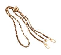 Stylish Chain Strap - Adjustable Tote Strap for Shoulder Bags | PU Leather with Metal Links, Lightweight Replacement Accessory, Fashionable Bag Handle, Comfortable Carry Solution