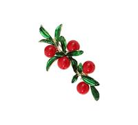 Stylish Cranberry Kirsite Brooch Lightweight Pin For Everyday Elegance & Special Occasions Lightweight Alloy Brooch