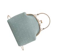 Stylish Evening Purse Handbag with Metallic Chain Shoulder Strap Crossbody Bag For Wedding Banquets Cocktail Parties Lightweight Evening Purse