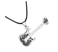 Stylish Hip Hop Clavicle Chain Necklace Guitar Pendant Fashion Neck Jewelry Men Women Unique Present for Birthdays and Special Occasions Elegant with Exquisite