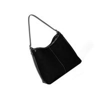 Stylish Korean Aesthetic Spacious Shoulder Bag Soft Texture Lightweight Office Commute Handbag Women Daily Essentials Korean Styles Suedes Bag