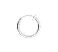 Stylish Men's Earrings Ring Hoop Stainless Steel Clip-on Nose Earring 2.5x10mm Easy to Wear Fashion Accessory