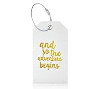 Stylish Pink Leather Luggage Labels with Full Back Privacy Cover Steel Loops For Airport Boarding and Travel Suitcase Identifier