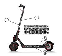 STYLISH SCOOTERS | Pegatinas Reflectantes Modelo Black Camo | Contiene 4piezas valido para Xiaomi m365,Pro, Essential, S1, Pro2