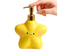 Stylish Soap Dispenser Bottle, Star Shaped Kitchen Container, Refillable Shower Vessel, Reliable Gel Shampoo Holder, Practical Accessory for Home Dormitory Countertop Bathroom Liquid