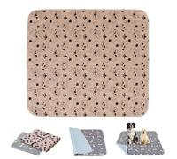 Stylish, Super Absorbent & Reusable for a Cleaner Home, Washable and Reusable Pee Pads for Dogs, 4-Layer Leak-Proof Non-Slip Design, for Indoors, Playpen, Crate, Potty Training (Brown-B,X Small)