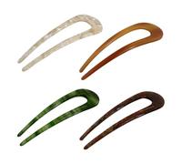 Stylish U Hairpin - Updo Prong Clip for Women Girls | Acrylic Build with 14cm Size, Simple French Styling Tool for Pool Traveling Bath Shower Beach Wedding Party, Lightweight