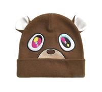 Stylish Unisex Kanye West College Dropout Graduation Bear Embroidered Beanie Women's Men's Knitted Ski Hat