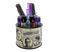 Stylist Vault - Contenedor de madera de 14 x 11 cm, soporte para recortadora, organizador de cosmetología, soporte de instrumentos de belleza de cámara articulada, marco ergonómico, metodología de