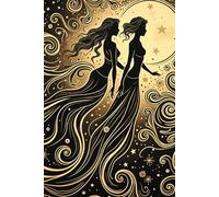 Stylized Gemini The Celestial Twins Journal: a DOT GRID notebook for self-expression