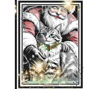 Stylized Notebook: Santa's Cat: Giftable Journal * 100 Emotionally designed pages * lined for Creative Writing & Holiday Whimsy