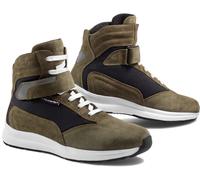Stylmartin Audax Zapatos de motocicleta impermeables, negro-verde, tamaño 40 para Hombres