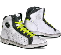Stylmartin Sector Zapatos de motocicleta, Blanco/Negro, Talla 41