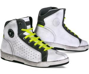Stylmartin Sector Zapatos de motocicleta, negro-blanco, tamaño 41 para Hombres