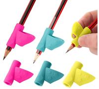 Stylo Agarre ergonómico Pack de 3 empuñaduras para lápices para niños y adultos - adaptadores para zurdos y diestros - mejora la escritura a mano