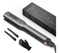 stylocks Plancha de pelo, Plancha del Pelo Professional con Nano-titanio flotante 3D, Temperatura Ajustable 130 ℃ - 230 ℃, Apagado Automático, Color gris