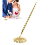 styloCrystal - stylode luxe, styloen métal | Taille 19x0,8x6,4 cm 7,48x0,31x2,52 pouces, poids 80 g, corps texturé, écrit couramment, idéal pour les signatures de livres d'or, les mariages, un usag